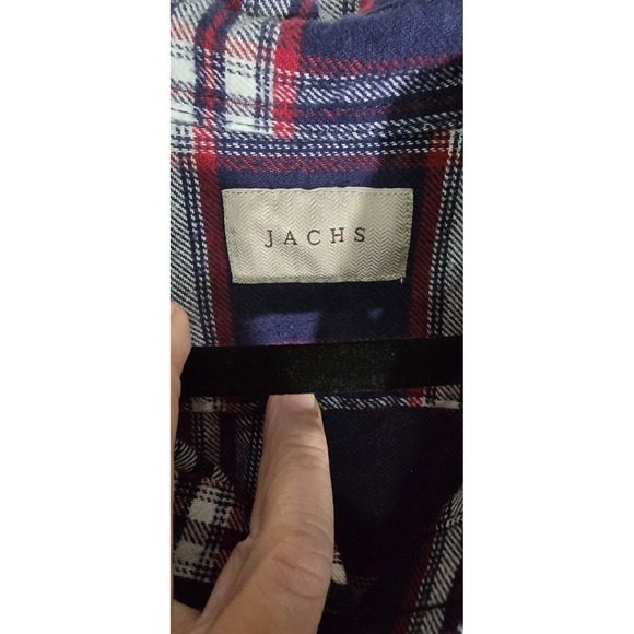 Jachs Flannel Shirt Mens XLT Multicolor‎ Plaid Heavyweight Cotton Button Up - Picture 2 of 9